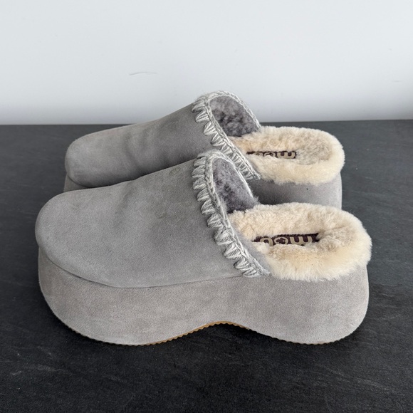 MOU Layla Chunky Platform Clogs Cozy - Picture 2 of 6